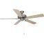 Basic-Max 52" Ceiling Fan, Silver/Maple Blades