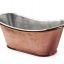Clothilde Freestanding Oval Copper Bathtub