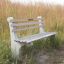 Concrete and Wood Park Bench