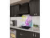 Stove Glass Backsplash - Abstract