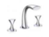 Ultra Faucets Two Handle Widespread Deck Mount UF55510
