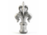 7" Fleur-De-Lys with Curve