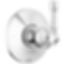 Broderick 3-Setting Diverter Trim - T11884-PR